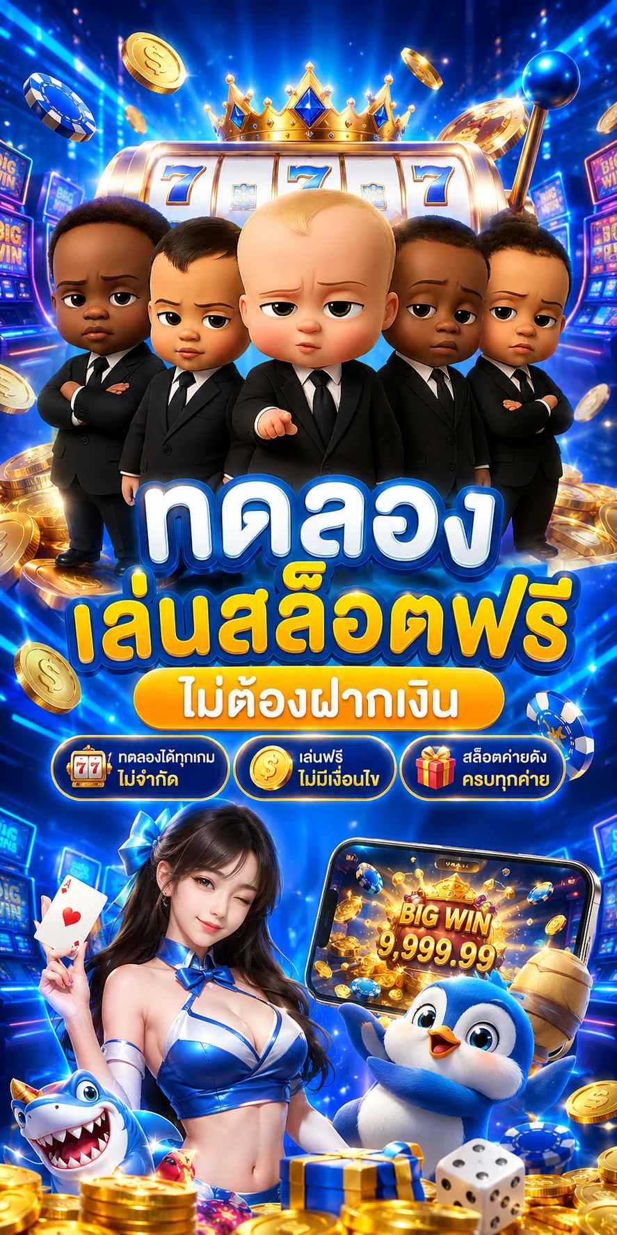 ทดลองเล่นสล็อตฟรี ไม่ต้องฝากเงิน BABY987