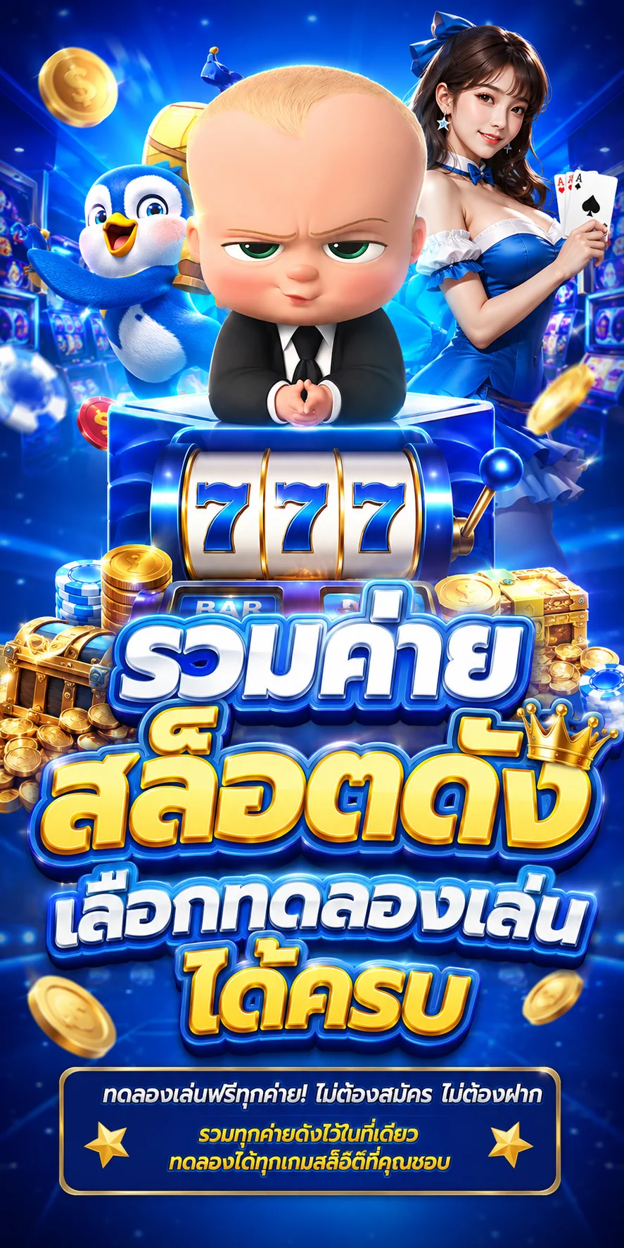 รวมค่ายสล็อตดังบน BABY987 เลือกทดลองเล่นได้ครบ