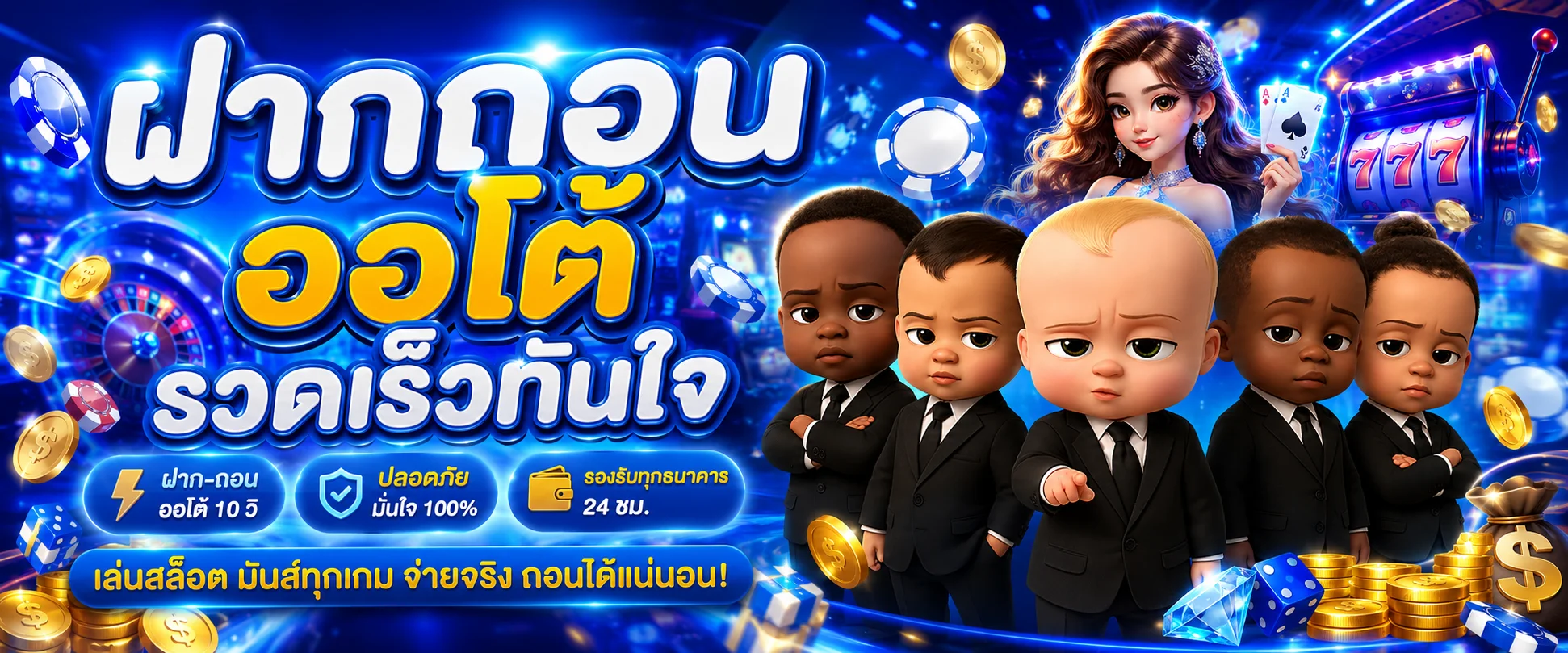 ระบบฝากถอนออโต้ BABY987 รวดเร็วภายไม่กี่วินาที