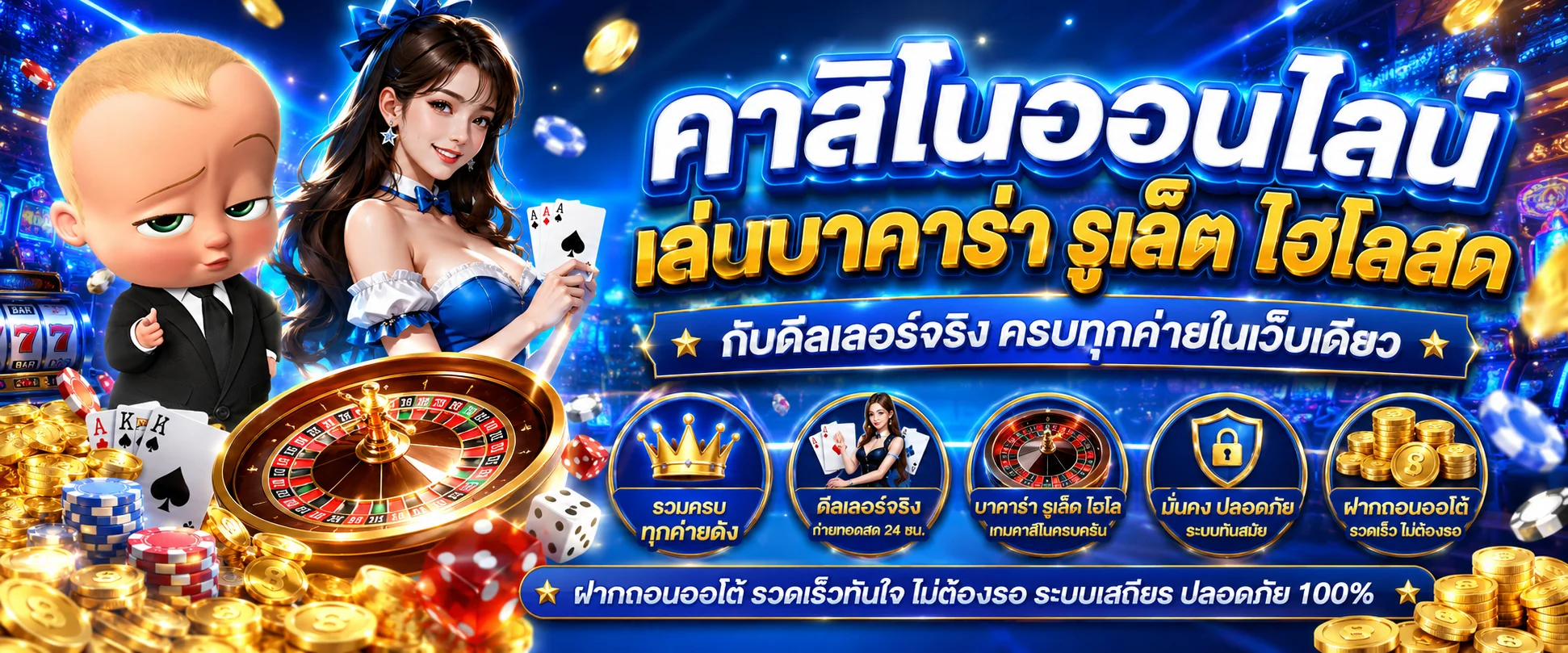 คาสิโนออนไลน์ BABY987 บาคาร่าเว็บตรงครบทุกค่าย